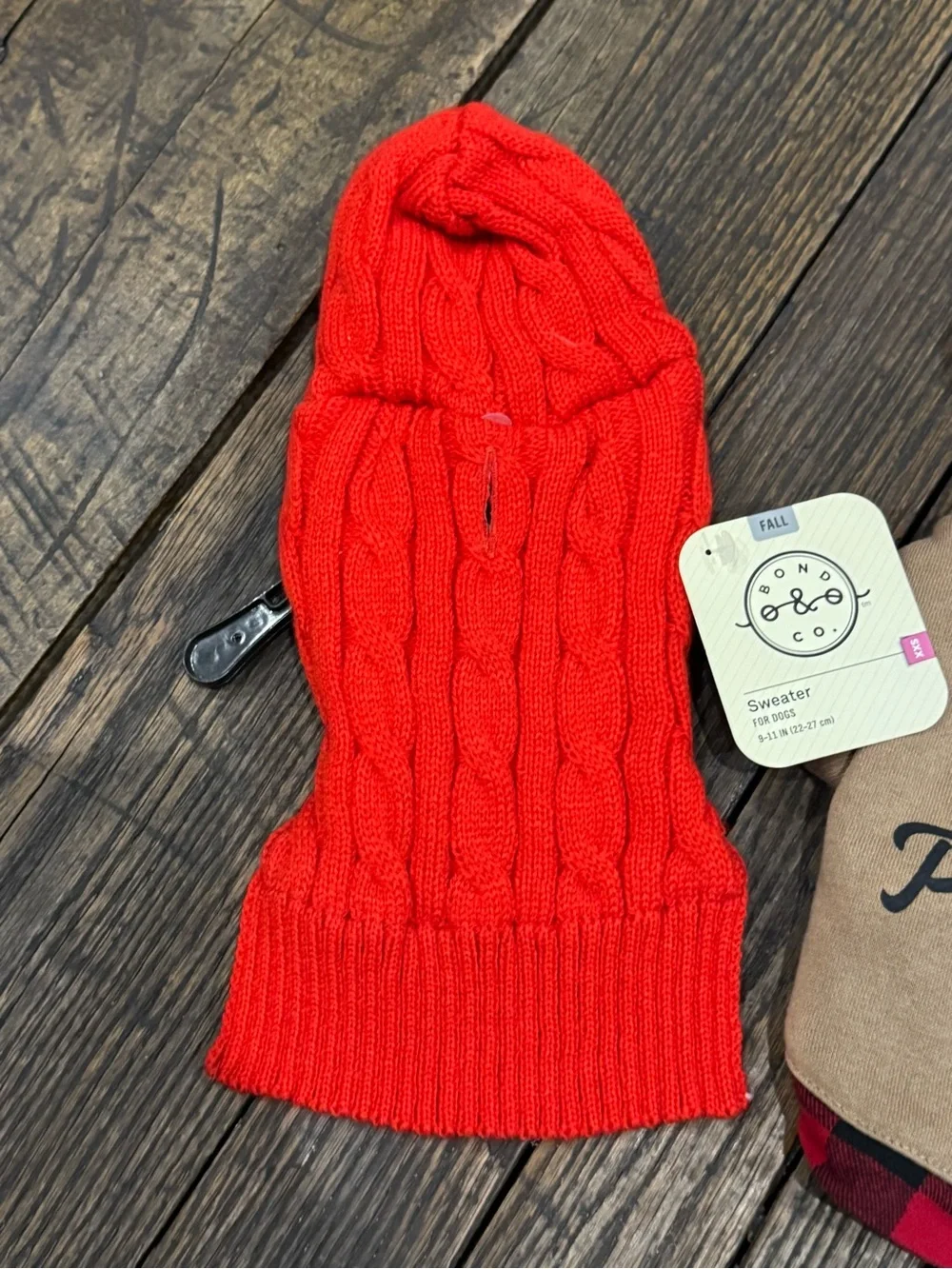 NWT Three XXS Dog Sweaters, Winter Jacket - Red, Navy, Plaid, Christmas Reindeer